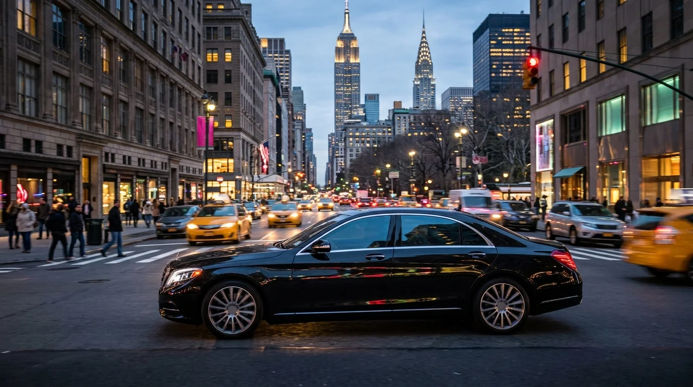 Luxury Sedan — Mercedes S-Class or similar for hire in New York