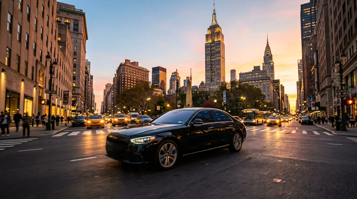 Luxury Sedan — Mercedes S-Class or similar for hire in New York