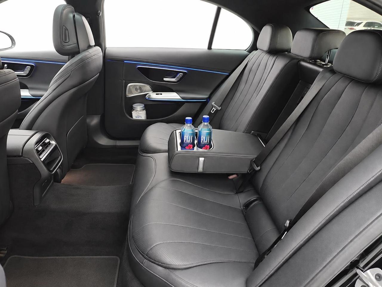 Interior of the Euro Business Sedan, rear passenger cabin
