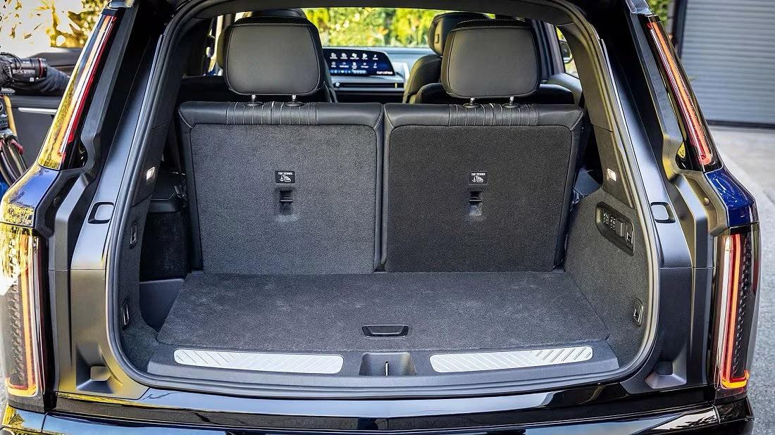 Interior detail of the Executive Mid-Size SUV — seating and finish