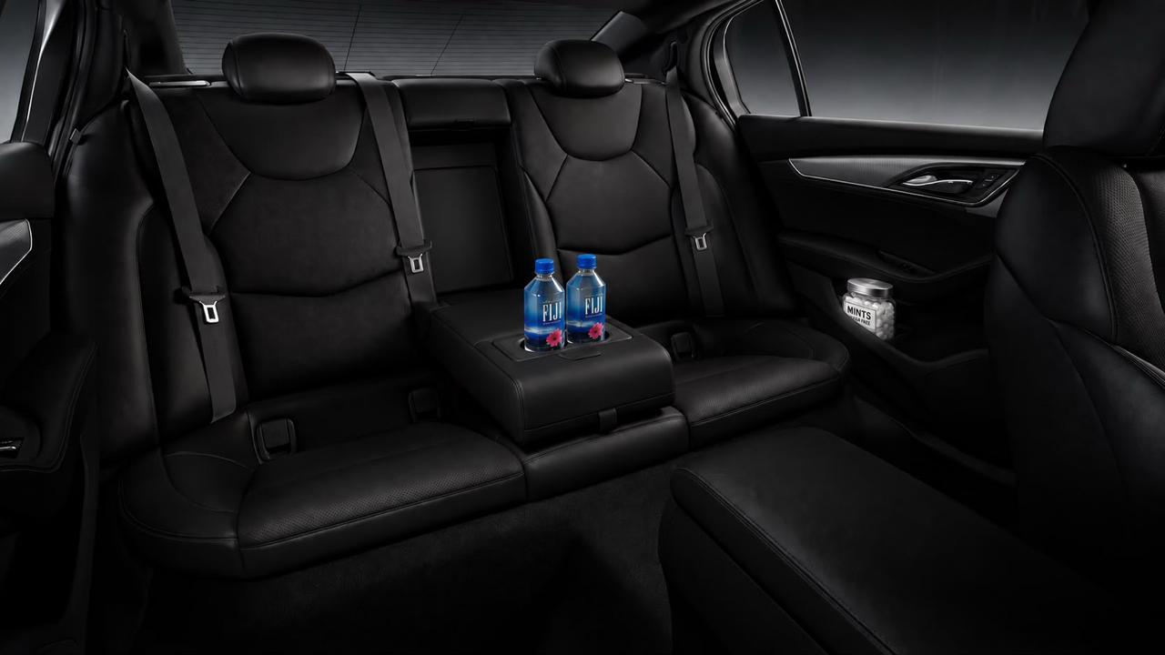 Interior of the Executive Sedan, rear passenger cabin