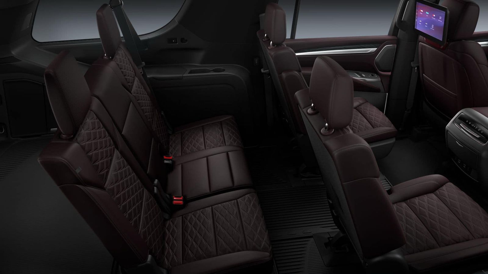 Interior of the Luxury SUV, rear passenger cabin