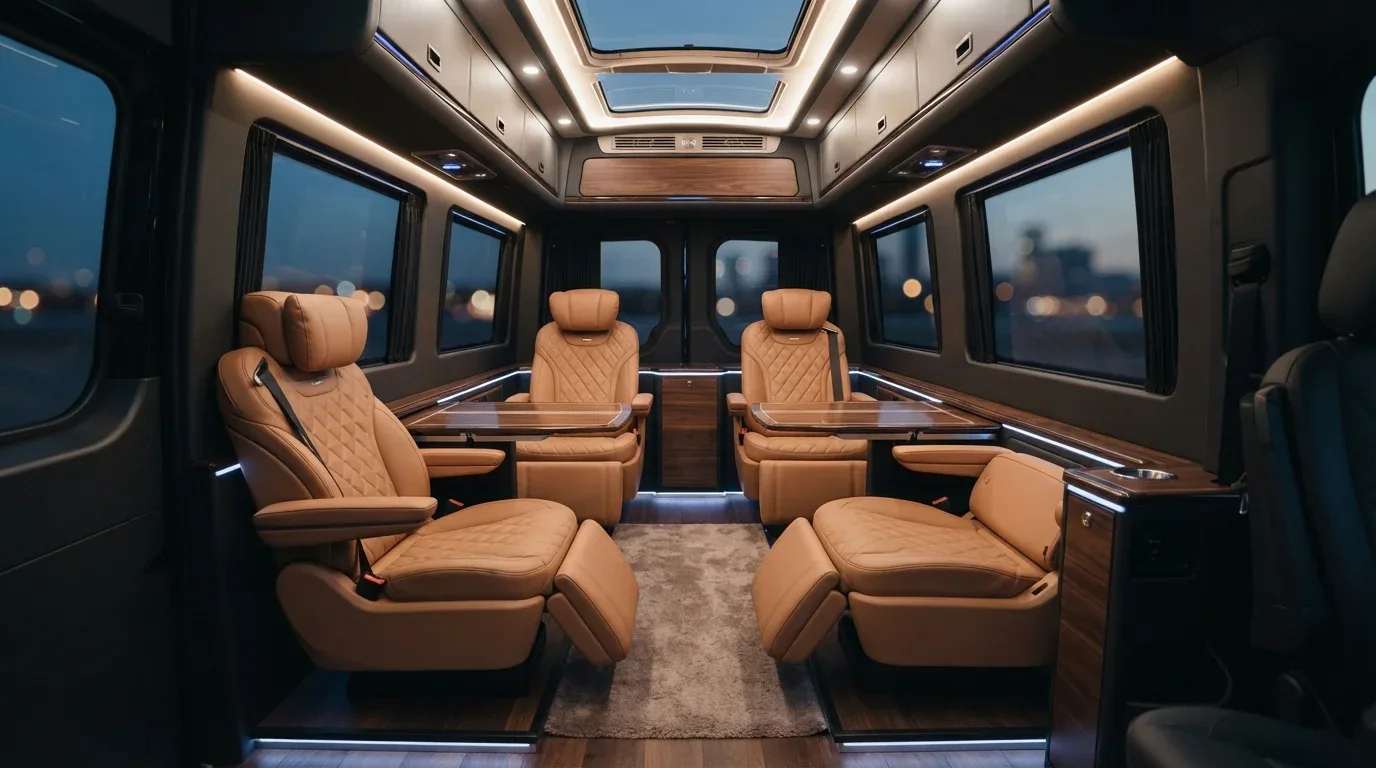 Interior of the Jet Sprinter, rear passenger cabin