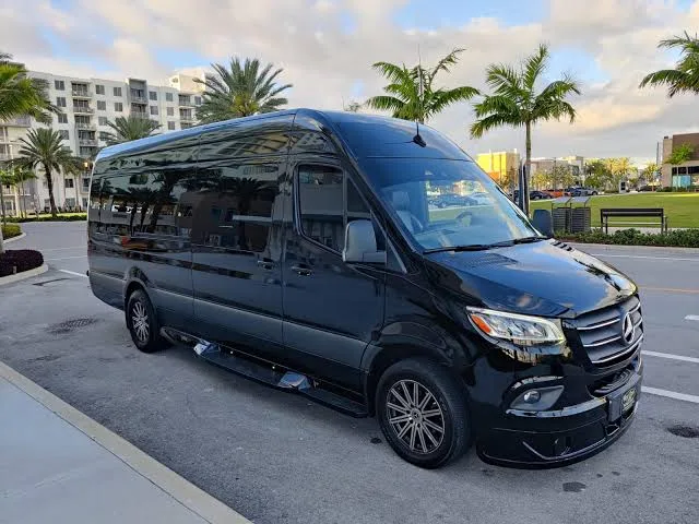 Interior of the Executive Sprinter, rear passenger cabin