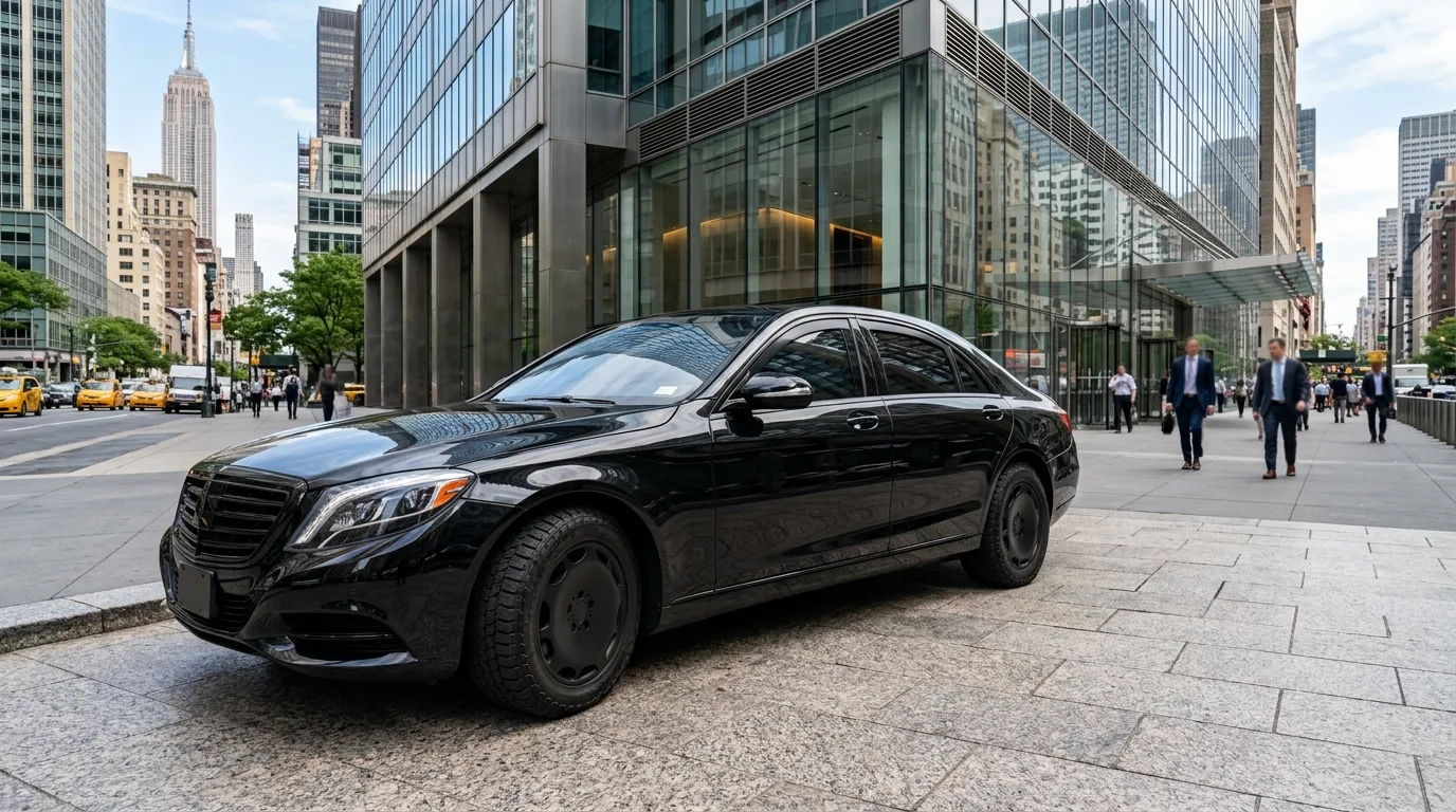 Business Euro Sedan — Mercedes E-Class or similar for hire in New York