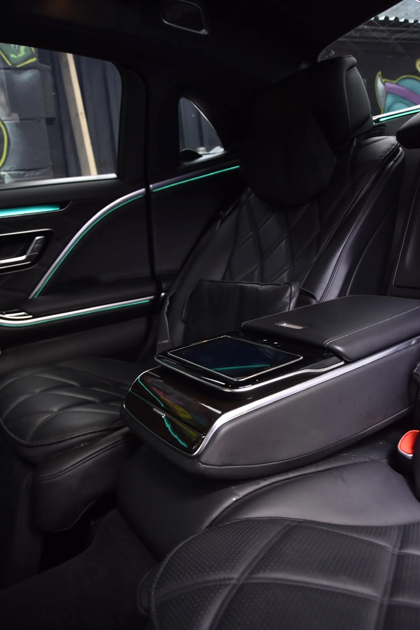 Interior detail of the Maybach — seating and finish